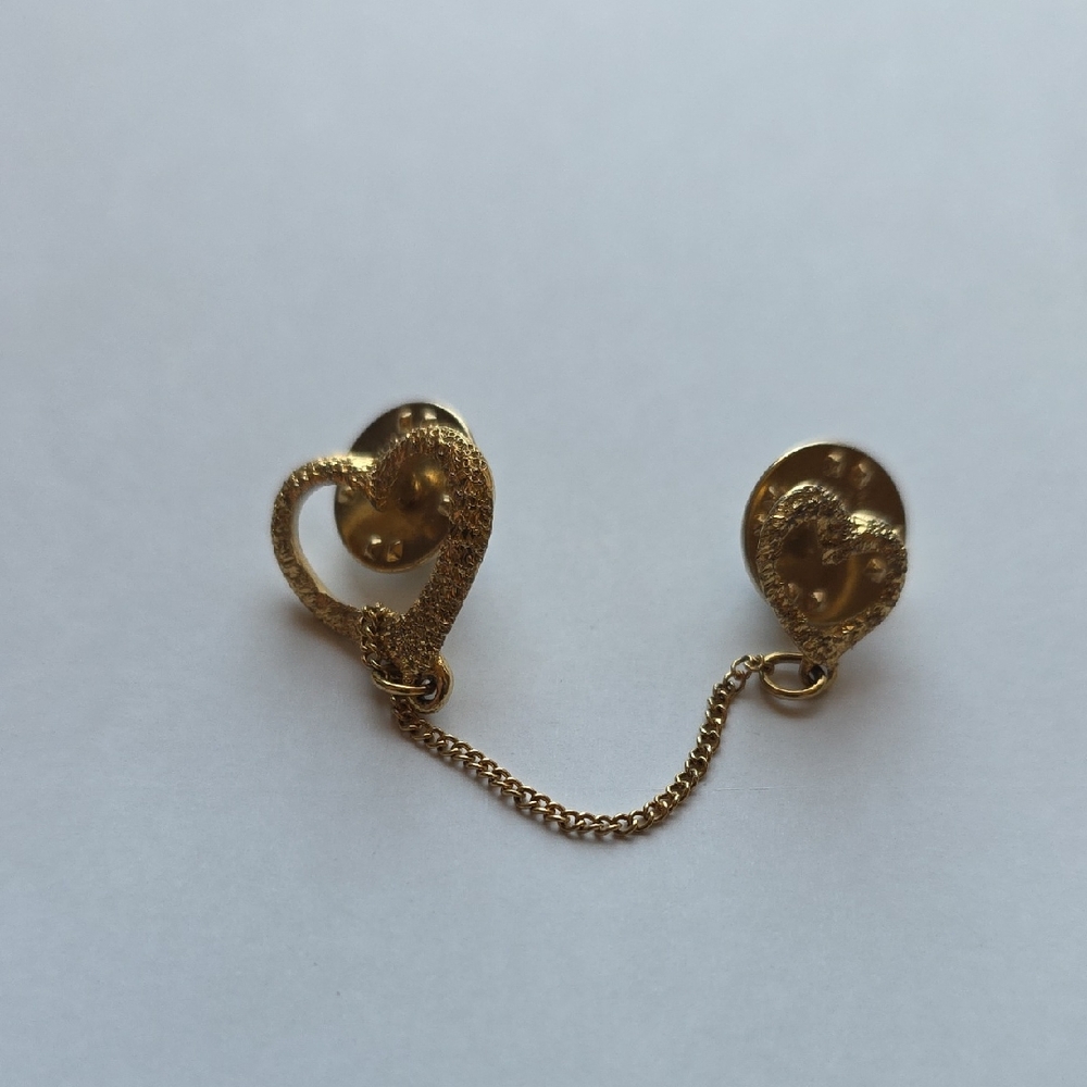Men's Gold Chain Tie Accessory